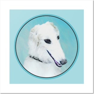 Borzoi (White) Posters and Art